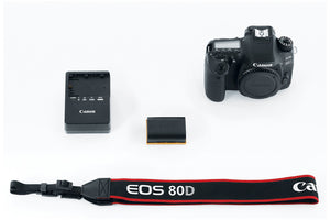 Canon Digital SLR Camera Body EOS 80D with 24.2 Megapixel (APS-C) CMOS Sensor and Dual Pixel CMOS AF